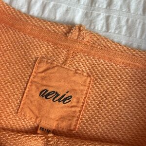 Orange oversized Ribbed Sweater